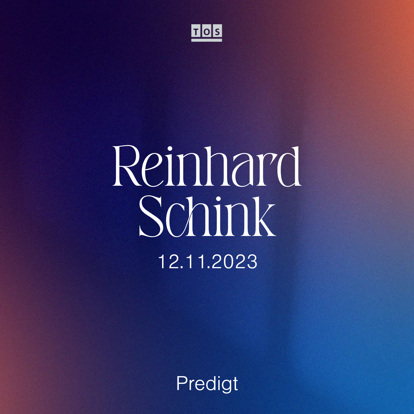 Reinhard Schink | 12.11.2023 hero artwork