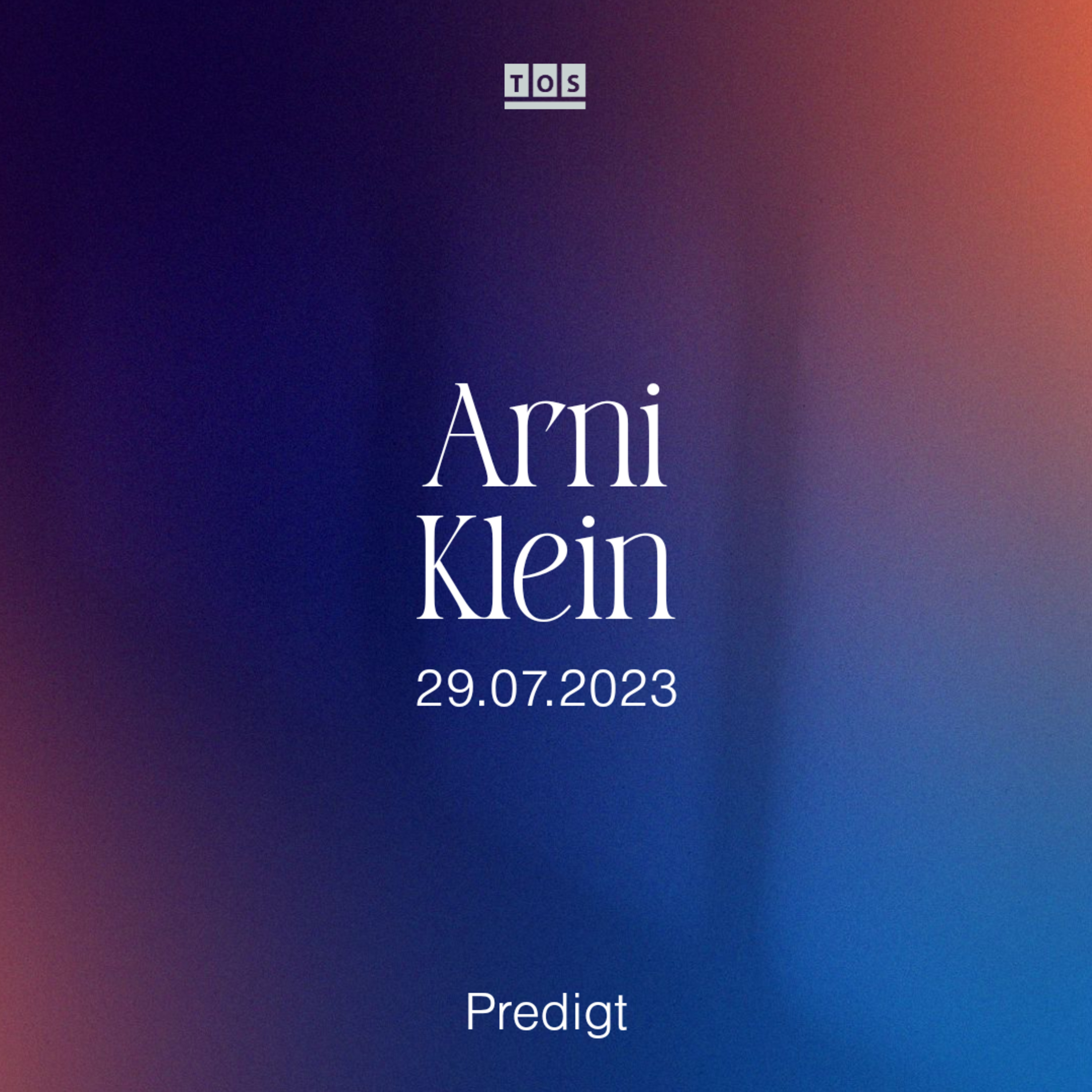 Arni Klein - 29.07.2023 hero artwork