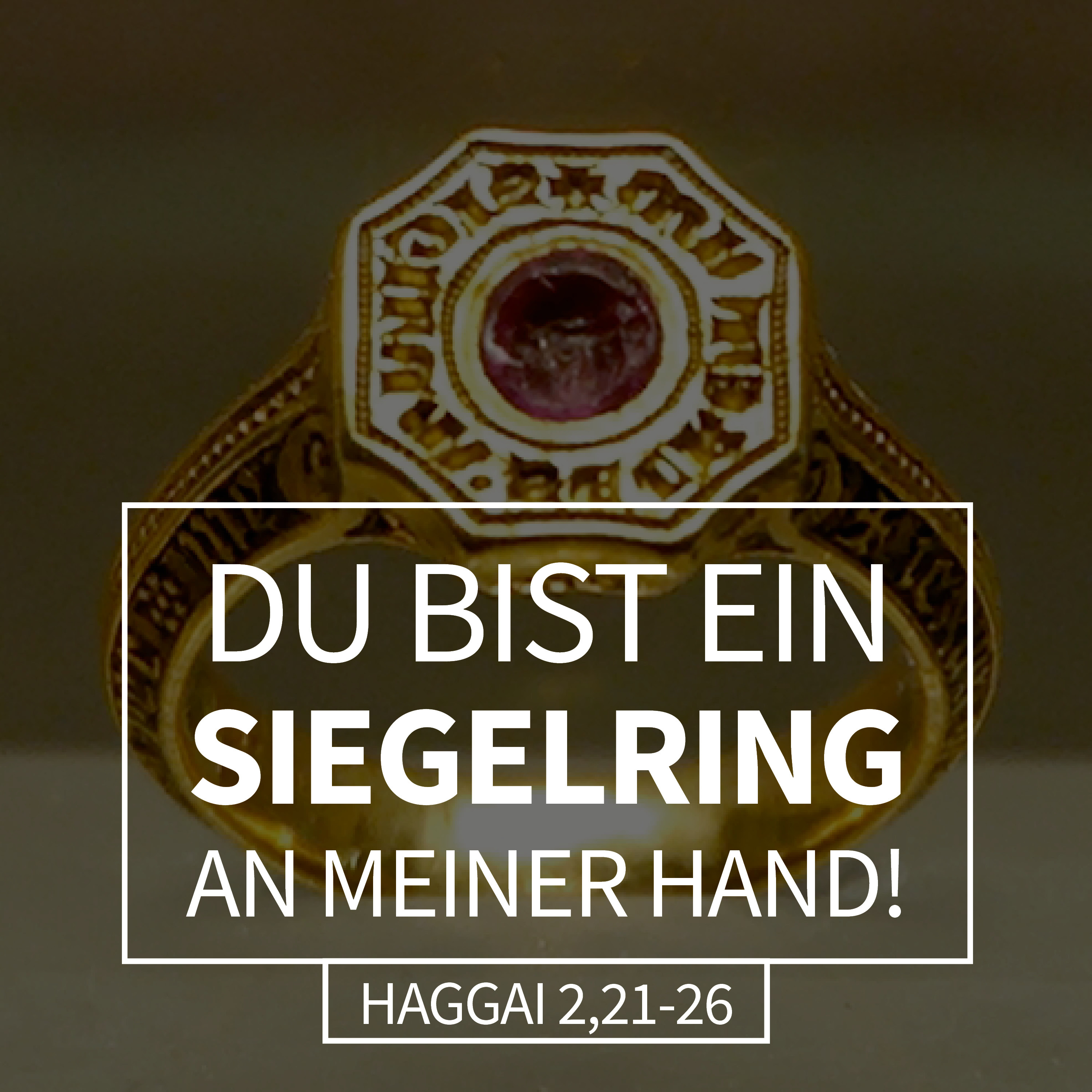 JOBST BITTNER - Du bist ein Siegelring an meiner Hand! [Haggai 2,21-26] hero artwork