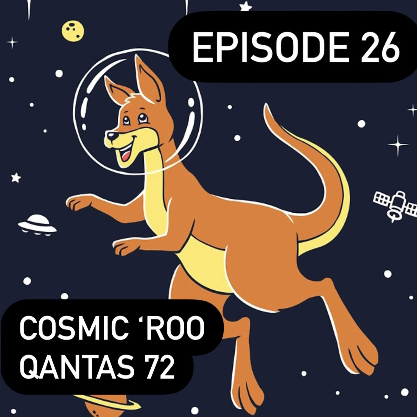 26. Cosmic 'Roo - Qantas 72 hero artwork